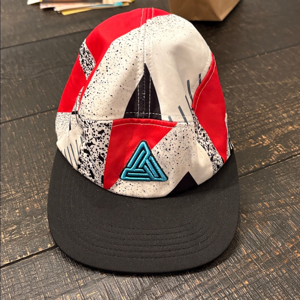 Black Pyramid Red and Black Patterned Cap